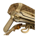 Gucci GG Canvas Bella Shoulder Bag with Bamboo Tassel