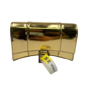 Balenciaga Hourglass Metallic Wallet on Chain