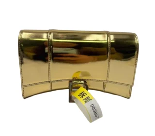 Balenciaga Hourglass Metallic Wallet on Chain