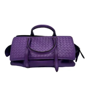 Bottega Veneta Intrecciato Top Handle Flap Bag