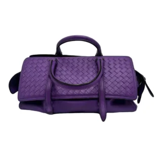 Bottega Veneta  Intrecciato Top Handle Flap Bag