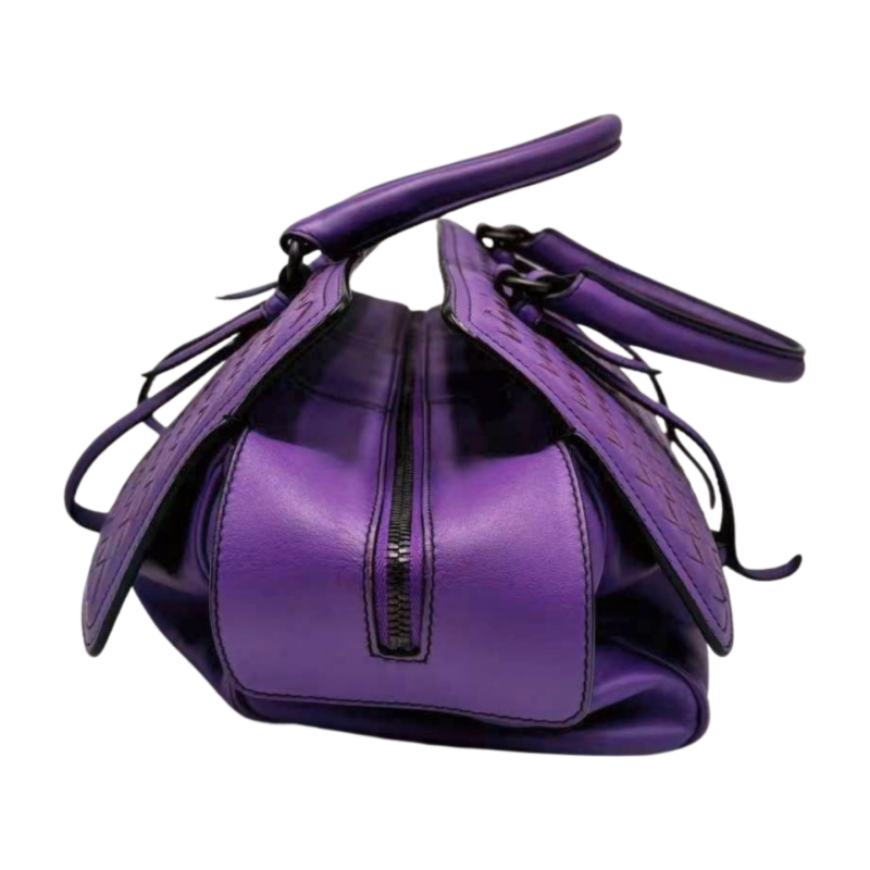 Bottega Veneta  Intrecciato Top Handle Flap Bag - Image 11