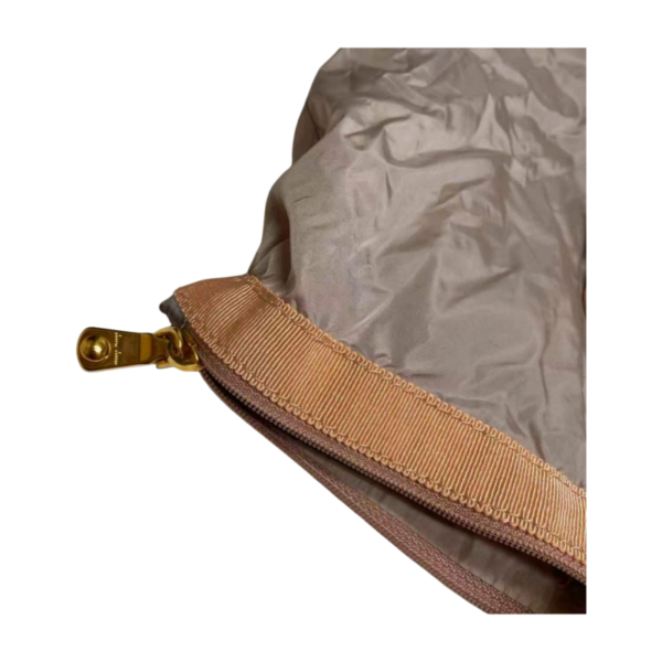 Miu Miu Foldable Nylon Tote with  Ruched Leather  Pouch