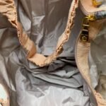 Miu Miu Foldable Nylon Tote with  Ruched Leather  Pouch