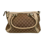 Gucci GG Canvas Bella Shoulder Bag with Bamboo Tassel