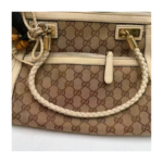 Gucci GG Canvas Bella Shoulder Bag with Bamboo Tassel
