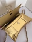 Balenciaga Hourglass Metallic Wallet on Chain
