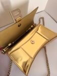 Balenciaga Hourglass Metallic Wallet on Chain