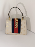 Gucci Sylvie Bee and Star Mini Top Handle Bag