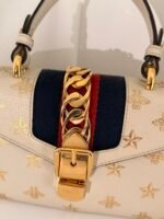 Gucci Sylvie Bee and Star Mini Top Handle Bag