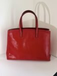 Prada Red Saffiano Lux Medium Tote