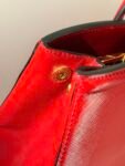 Prada Red Saffiano Lux Medium Tote