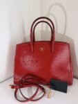 Prada Red Saffiano Lux Medium Tote