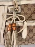 Gucci GG Canvas Bella Shoulder Bag with Bamboo Tassel