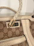 Gucci GG Canvas Bella Shoulder Bag with Bamboo Tassel