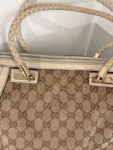 Gucci GG Canvas Bella Shoulder Bag with Bamboo Tassel