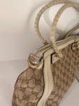 Gucci GG Canvas Bella Shoulder Bag with Bamboo Tassel