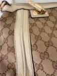 Gucci GG Canvas Bella Shoulder Bag with Bamboo Tassel