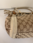 Gucci GG Canvas Bella Shoulder Bag with Bamboo Tassel