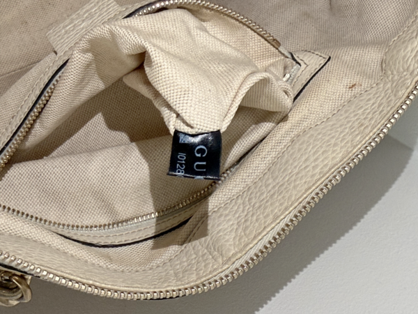 Gucci GG Canvas Bella Shoulder Bag with Bamboo Tassel