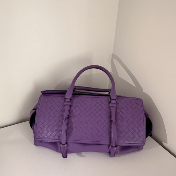 Bottega Veneta  Intrecciato Top Handle Flap Bag