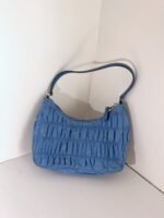 Prada Ruched Nylon Hobo Bag