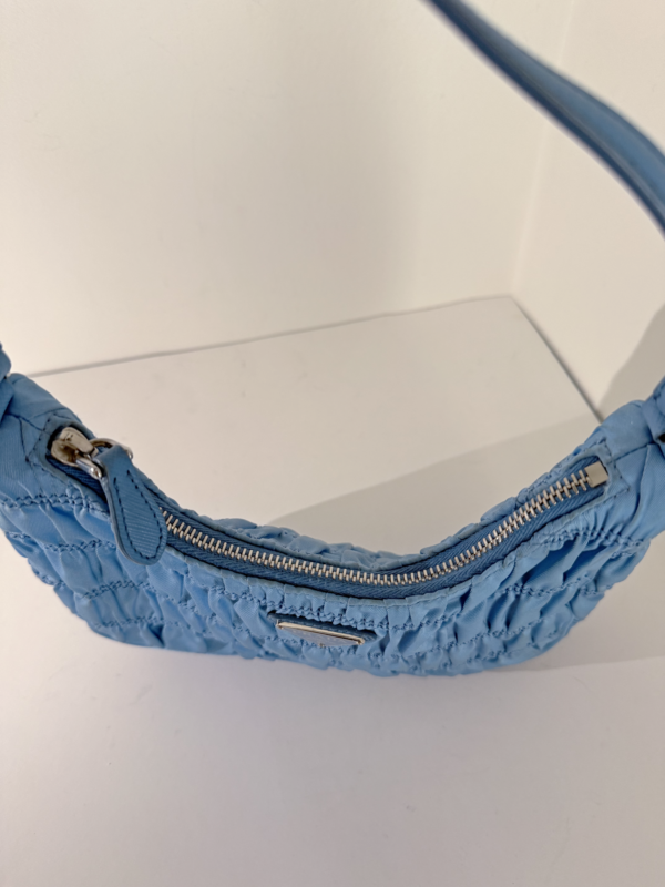 Prada Ruched Nylon Hobo Bag