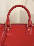 Louis Vuitton Red Alma Monogram Vernis
