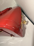 Louis Vuitton Red Alma Monogram Vernis