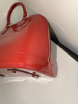 Louis Vuitton Red Alma Monogram Vernis