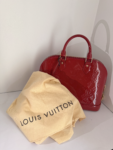 Louis Vuitton Red Alma Monogram Vernis