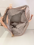 Miu Miu Foldable Nylon Tote with  Ruched Leather  Pouch