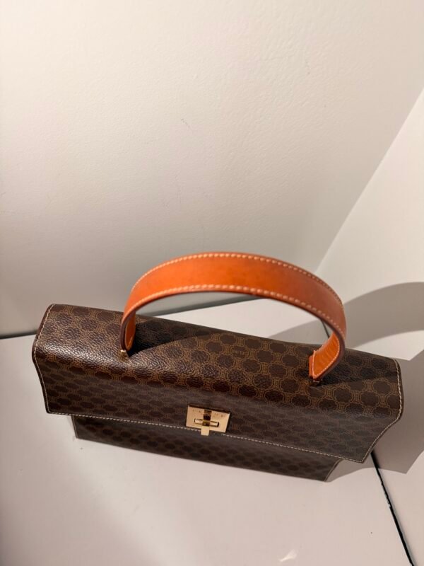 Celine Macadam Vintage Top Handle Flap Bag