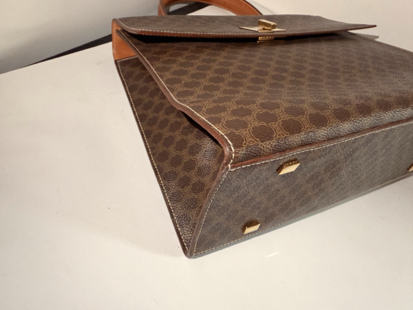 Celine Macadam Vintage Top Handle Flap Bag