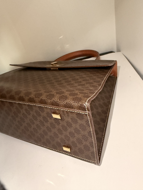 Celine Macadam Vintage Top Handle Flap Bag