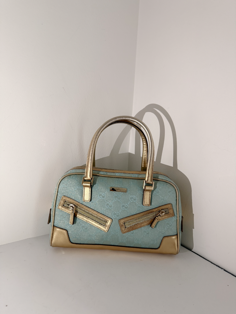 Gucci GG Canvas Bella Shoulder Bag with Bamboo Tassel