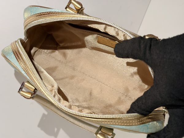 Gucci GG Canvas Bella Shoulder Bag with Bamboo Tassel