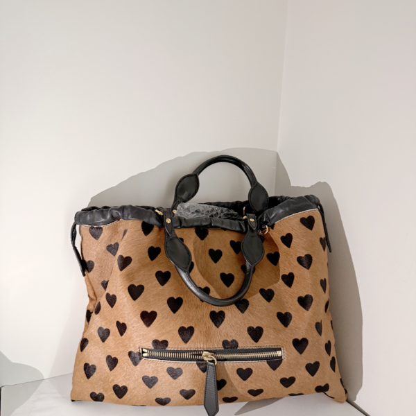 Burberry "Big Crush" Heart Print Tote