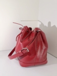 Louis Vuitton Red Epi NoƩ Bucket Bag