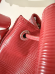 Louis Vuitton Red Epi NoƩ Bucket Bag