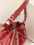 Louis Vuitton Red Epi NoƩ Bucket Bag