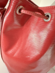 Louis Vuitton Red Epi NoƩ Bucket Bag