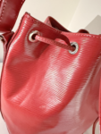 Louis Vuitton Red Epi NoƩ Bucket Bag