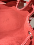 Louis Vuitton Red Epi NoƩ Bucket Bag