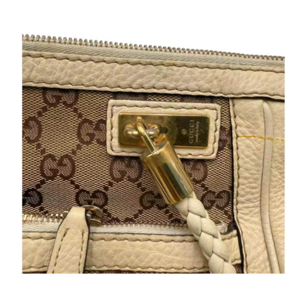 Gucci GG Canvas Bella Shoulder Bag with Bamboo Tassel
