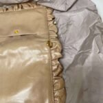 Miu Miu Foldable Nylon Tote with  Ruched Leather  Pouch