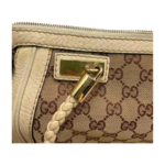 Gucci GG Canvas Bella Shoulder Bag with Bamboo Tassel