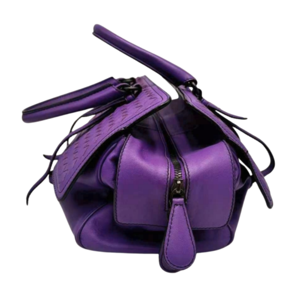 Bottega Veneta  Intrecciato Top Handle Flap Bag