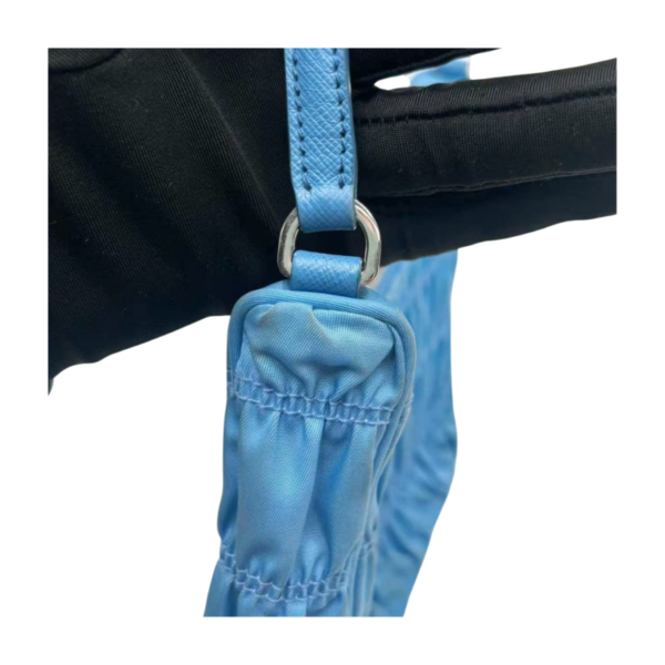 Prada Ruched Nylon Hobo Bag