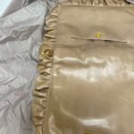 Miu Miu Foldable Nylon Tote with  Ruched Leather  Pouch